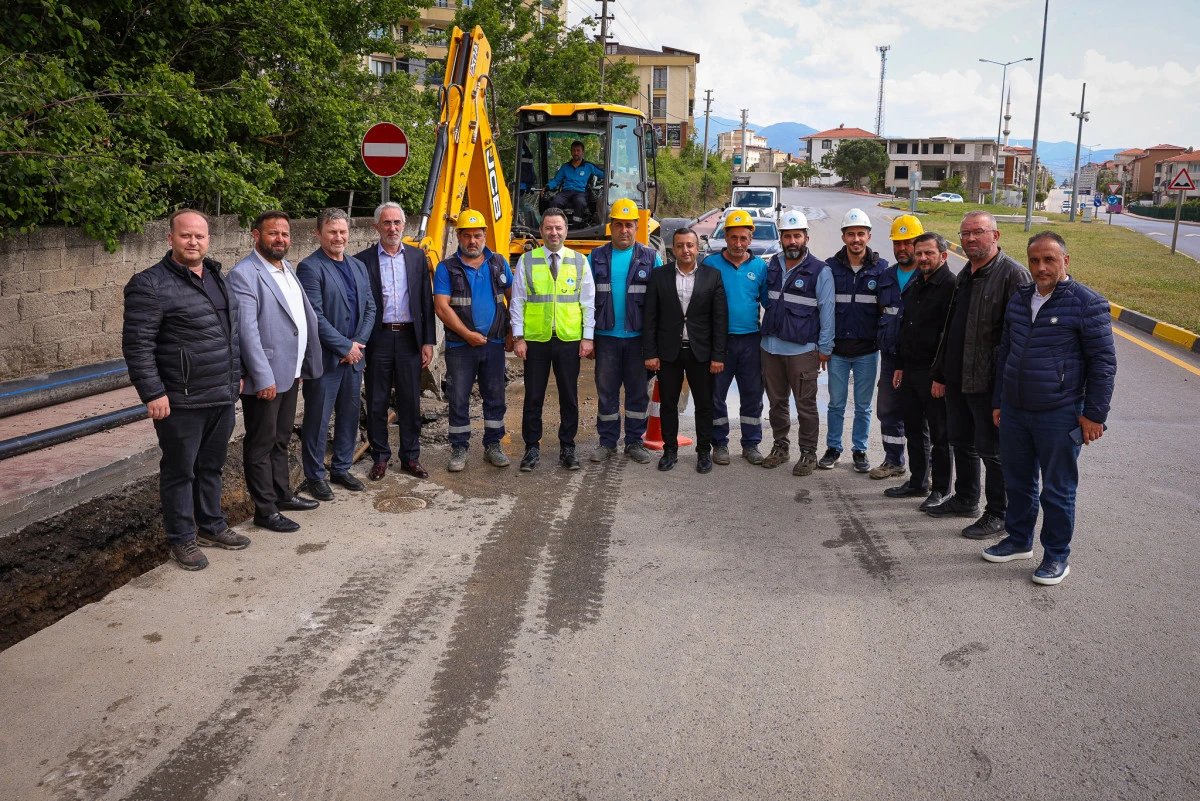 Geyve’de yenilenen 2 bin 500 metrelik hat ile su kayıpları önleniyor