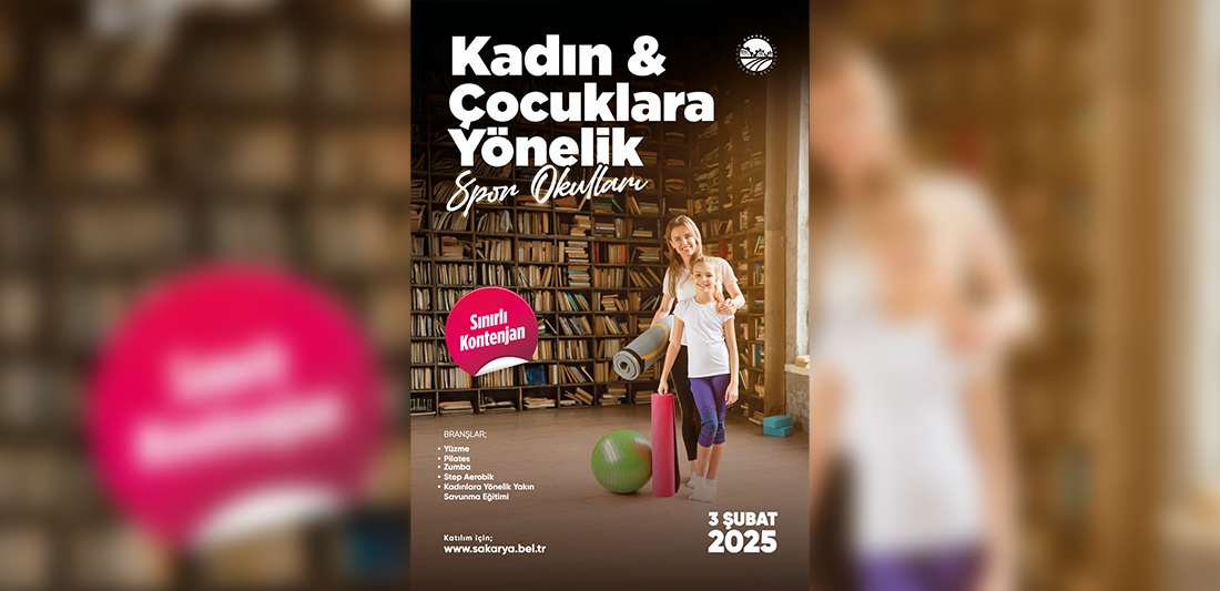 Kadın ve çocuklar için düzenlenen spor okullarında kayıtlar başladı