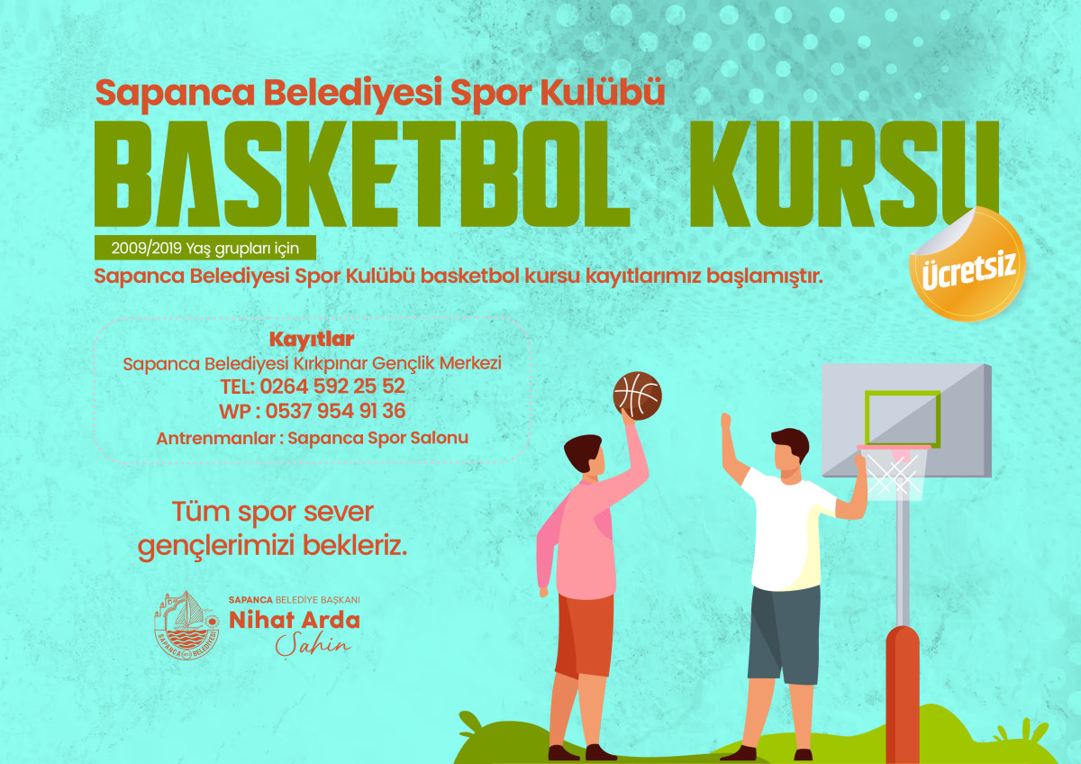 Sapanca Belediyesi Basketbol Kurs Kayıtları Başladı