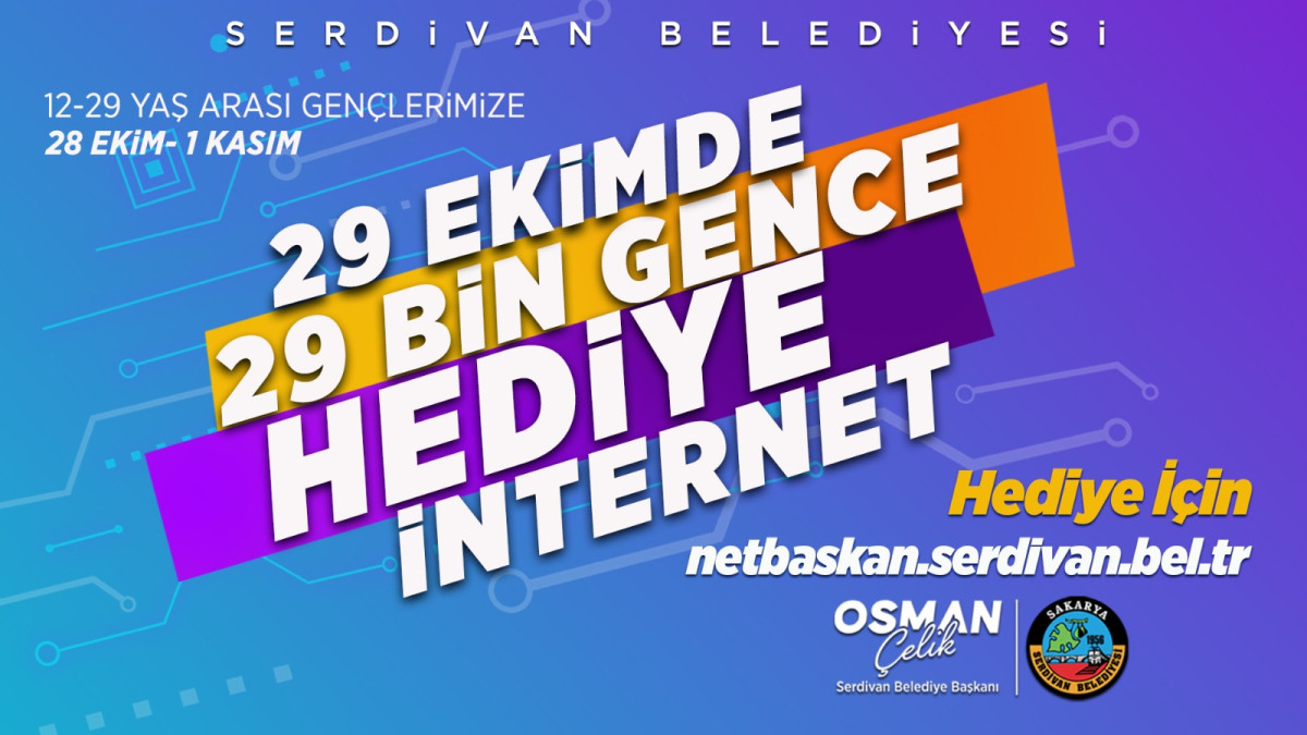 Serdivan Belediyesi’nden Gençlere Özel Cumhuriyet Bayramı Hediyesi